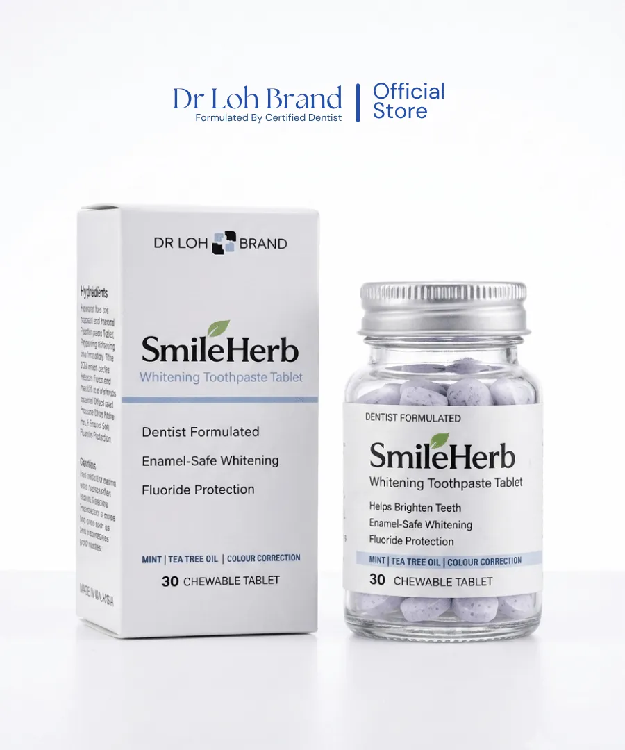 SmileHerb Whitening Teeth Tablet by Dr Loh
