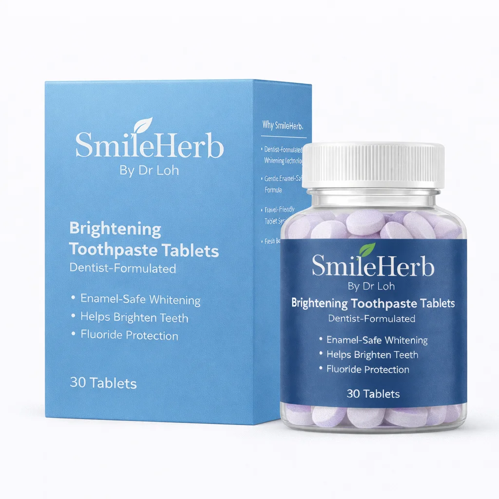 PAKEJ BASISC SMILEHERB WHITENING TABLET